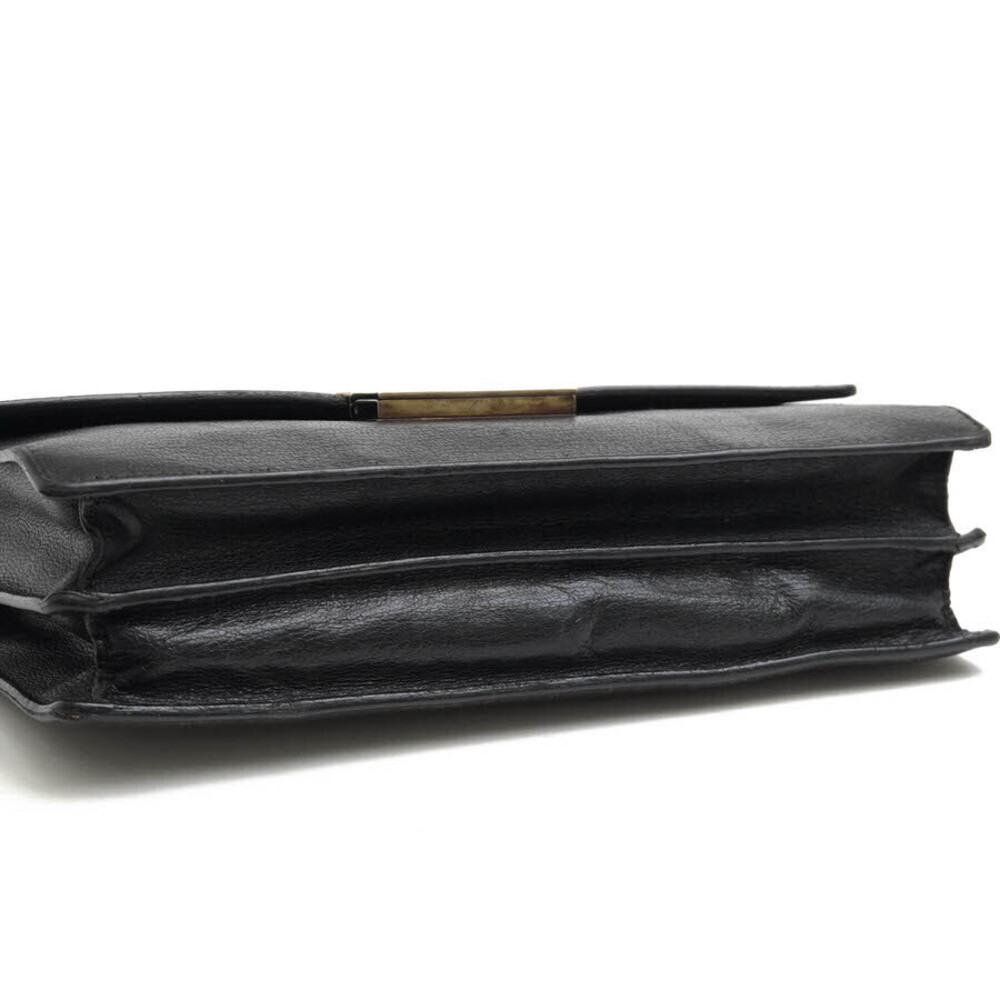 GUCCI Clutch Bag Calfskin Leather Flap - Picture 6 of 9
